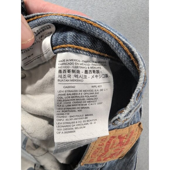 Levis 559 Jeans Mens Size 32x30 blue Classic Straight Faded Whiskers Y2K - Picture 12 of 14